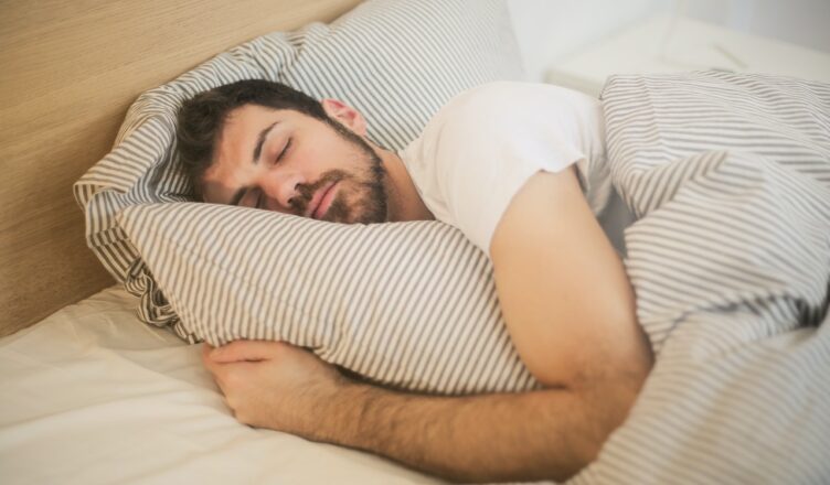 man is sleeping